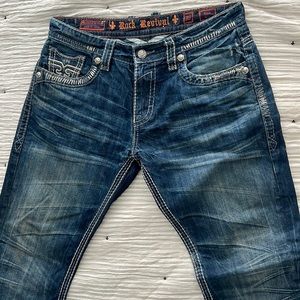 Rock revival men’s jeans